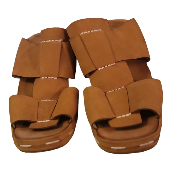 Charles Jourdan Vintage BOHO Made in Italy Sandal Sz 8.5 M - Picture 1 of 6